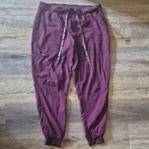 Med Couture Maroon Jogger Pants